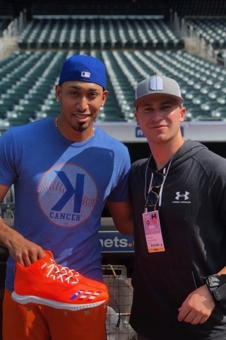 Mets pitcher Edwin Diaz + Alexander Katz ’16CPS 