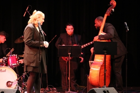 St. John's Jazz Band members onstage 