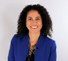 Woman smiling at camera