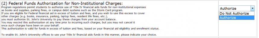 Title IV Authorization Form Image 2