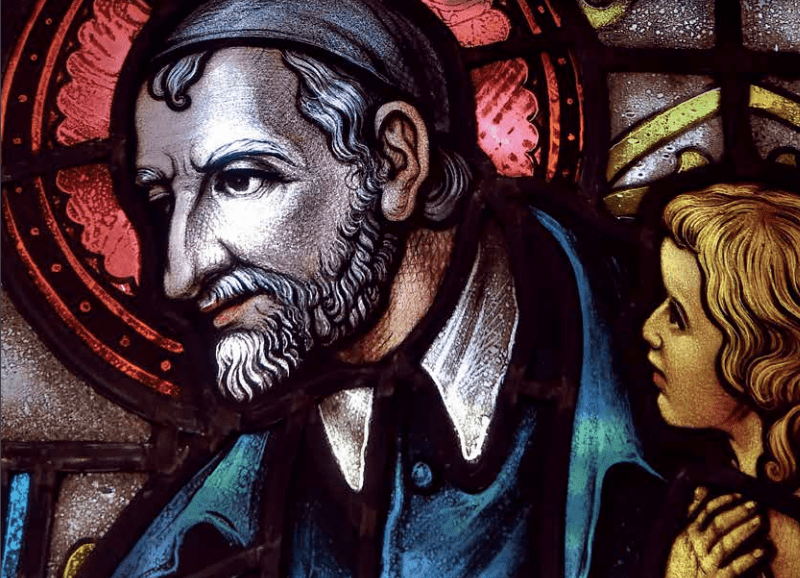 St. Vincent de Paul mosaic stain glass