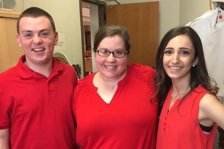 Andrea Pinnavaia with students