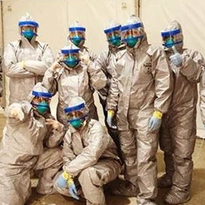 William Hong and Battalion in PPE