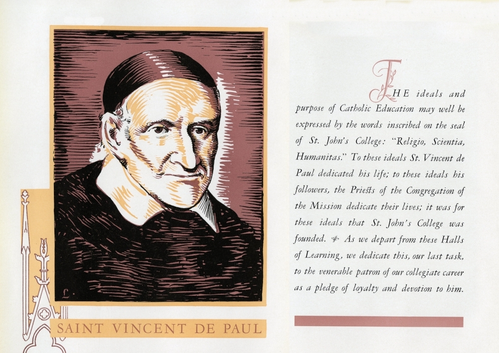 St. Vincent de Paul illustration 1933 Vincentian yearbook