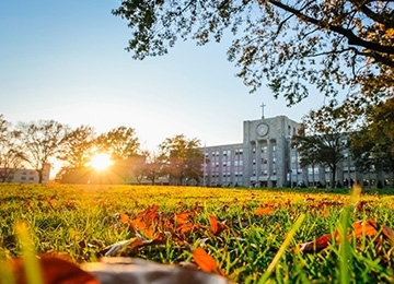 St. Augustine Hall at sunset