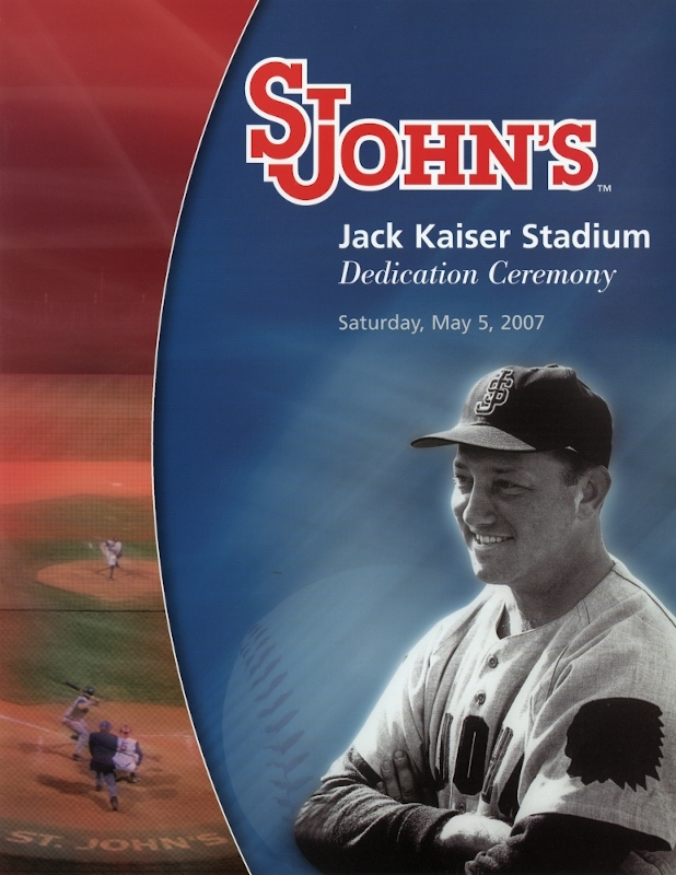 Jack Kaiser Stadium Dedication program 2007