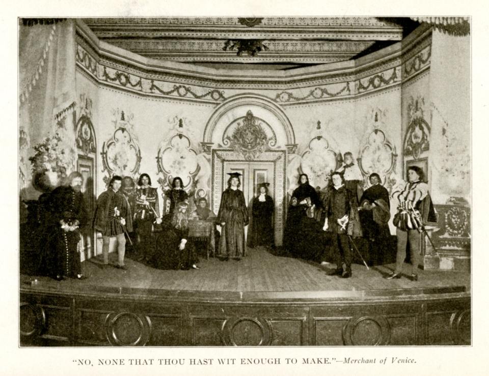 Merchant of Venice in College Hall May 29,1902