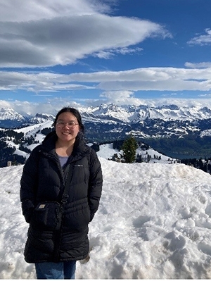 Stephanie Chao on top of a mountain