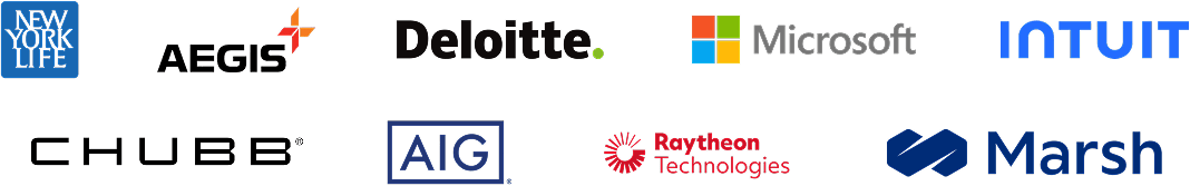 Logos of companies where GSRM grads were hired