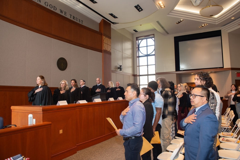 ceremony recognized the 100th anniversary of the School of Law. 