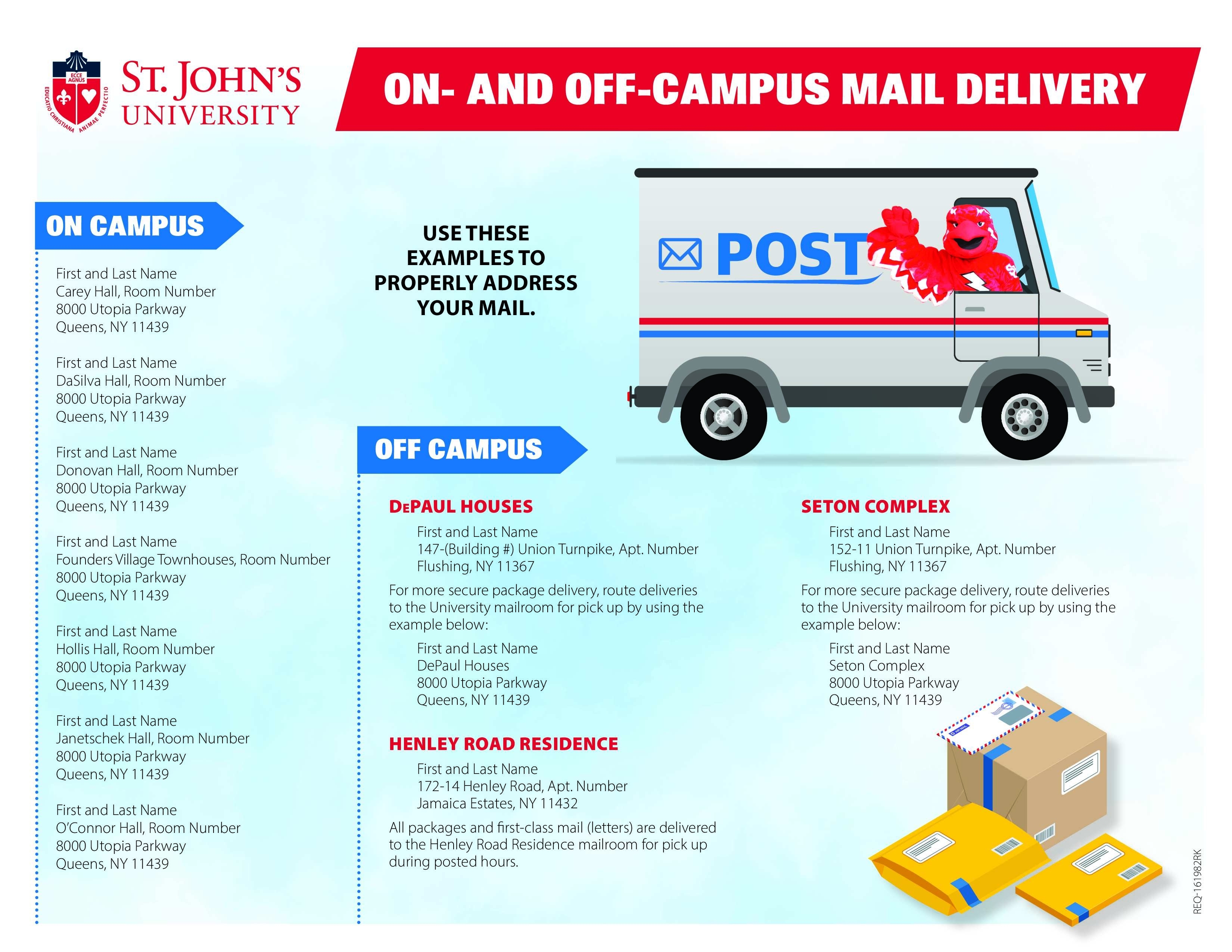 Res Hall Campus Mailing Address